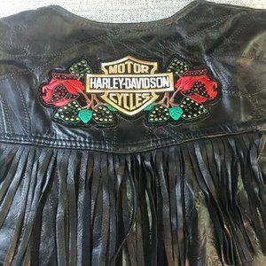 Vintage Navarre Leather Womans Biker Vest